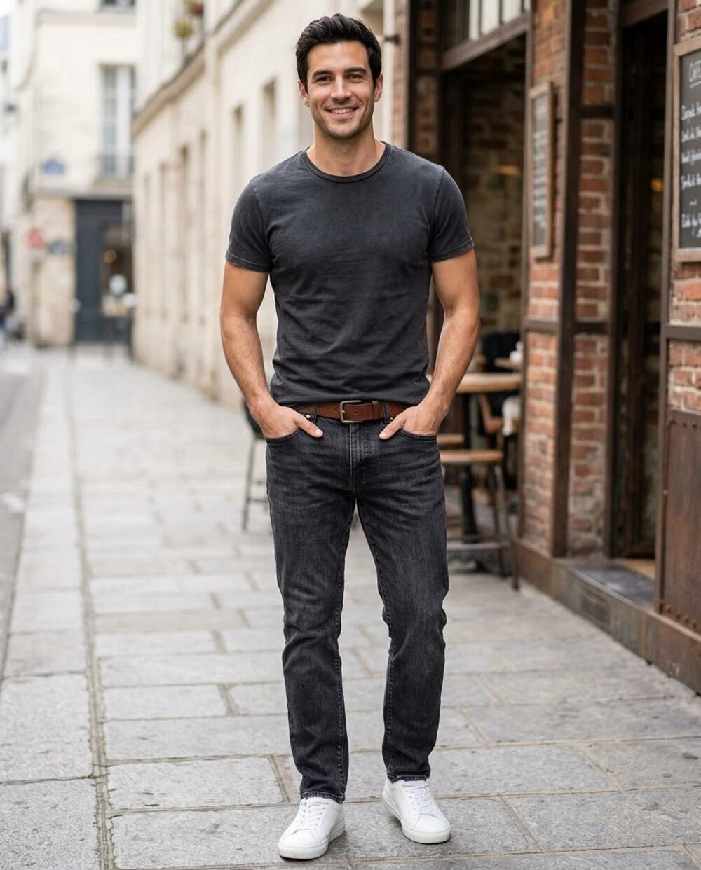 Sonoma Goods For Life Mens Slim Jeans 32x30 Black Washed Stretch Everyday Denim